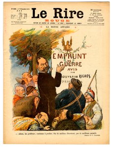 “” Le Lire rouge ”的封面，Satirical en Colors 作者 查尔斯·莱安德烈
