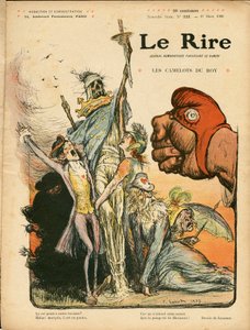《笑声》的封面，第 321 号，Satirical en Couleurs 作者 查尔斯·莱安德烈