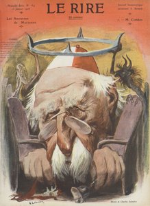 Emile Combes，法国政治家。笑的插图