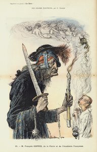 Francois Coppee，法国作家和民族主义者，Le Rire的插图