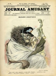 Charles Leandre (1862-1934) 为 Le Journal Fun 封面的插图 作者 查尔斯·莱安德烈