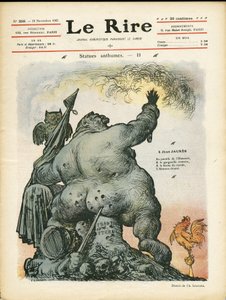 查尔斯-勒安德尔（1862-1934）为《雷》杂志封面所作的插图 作者 查尔斯·莱安德烈