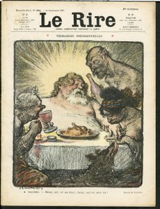 Charles Leandre (1862-1934) 为 Le Rire 的封面插图 作者 查尔斯·莱安德烈
