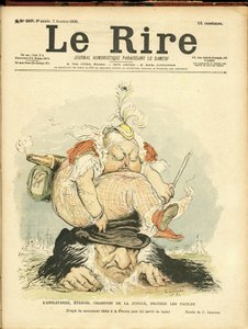 查尔斯-勒安德尔（1862-1934）为《雷》杂志封面所作的插图 作者 查尔斯·莱安德烈