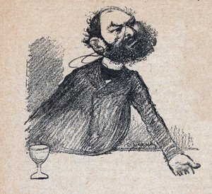 莱昂-布尔乔亚（1851-1925）法国政治家--保罗-博斯克《我们亲爱的君主》中的雕刻作品--查尔斯-朗德（1862-1934）的插图 1898 - 作者 查尔斯·莱安德烈