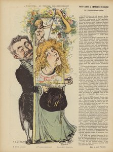 Henri Lavetans的制作在剧院Sarah Bernhardt演奏Varennes。 Le Rire的插图