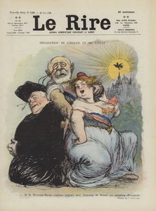 分离教会和国家。 Le Rire的插图