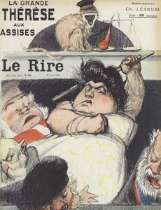 臭名昭着的欺诈者Therese Humbert的审判。 Le Rire的插图