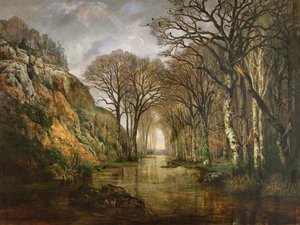 The Erdre，Winter，1857 作者 查尔斯·勒鲁