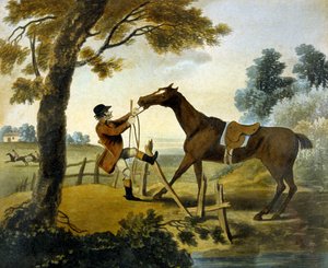 底部的证明，选自《皮特克利狩猎》，由F.朱克斯（1745-1812）雕刻。