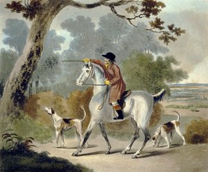 推他的汤姆男孩，选自《皮特克利狩猎》，由F.朱克斯（1745-1812）雕刻。