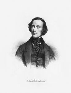 作曲家威廉·斯特恩代尔·本尼特（1816-1875）的肖像。