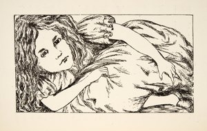 爱丽丝在白兔房子，从地下的Alices冒险的例证，客栈。 1886年（传真） 作者 查尔斯·路德维奇·道奇森