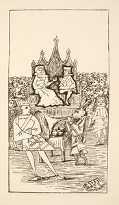审判的Knave of Hearts，插图来自地下的Alices Adventures，酒吧。 1886年（传真） 作者 查尔斯·路德维奇·道奇森