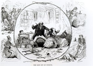 失去幽默感的狮子（雕刻）（黑白照片） 作者 查尔斯·高威