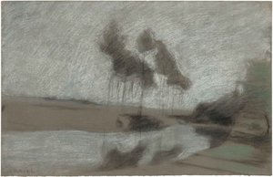 神秘的风景，1894年。 作者 查尔斯·玛丽·杜拉克