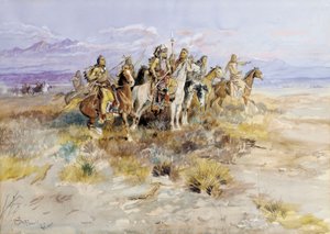 印度侦察队，1897年 作者 查尔斯·马里恩·拉塞尔