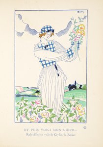 然后，这是我的心？，来自时装系列，1920年（模版印刷） 作者 查尔斯·马丁