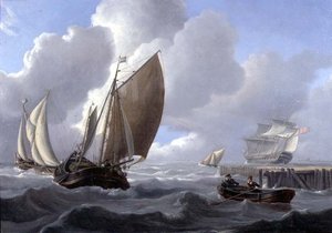 荷兰海岸的航运