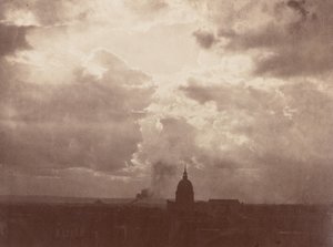 万神殿上空的云彩研究，巴黎，1856 年（照片） 作者 查尔斯·马维尔