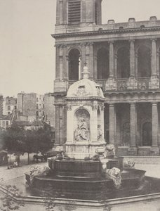 圣苏尔皮斯的喷泉，1851年。 作者 查尔斯·马维尔