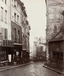 靠近Rue LaPlace交叉口的Rue de la Montagne-Sainte-Geneviève..., 186569。 作者 查尔斯·马维尔
