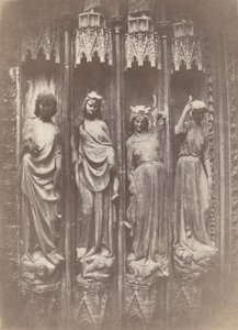 美德压倒恶行，斯特拉斯堡大教堂，1853年。 作者 查尔斯·马维尔