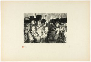 午夜的圣殿大道，取自《特伦特-六布瓦独一无二的画作》（Tirage Unique de Trente-Six Bois
