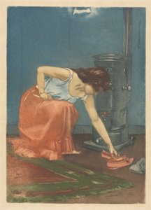 拖鞋》（彩色蚀刻版画和水印版画） 作者 查尔斯·莫林