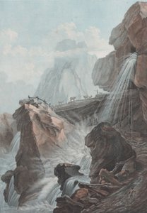 格尔腾激流的下降景象，1785年。