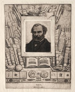 南特的阿曼德·瓜罗（Armand Gueraud），印刷工和文人，1862年。 作者 查尔斯·梅里昂