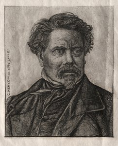 本杰明·菲永（Benjamin Fillon），《文人》，1862年。 作者 查尔斯·梅里昂