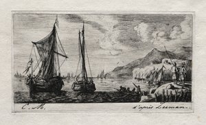 加来-冲洗船，1850年。 作者 查尔斯·梅里昂