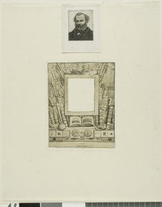 为阿曼德-盖罗肖像设计画框 作者 查尔斯·梅里昂
