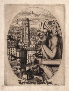 巴黎的蚀刻版画  夜行神龙 作者 查尔斯·梅里昂