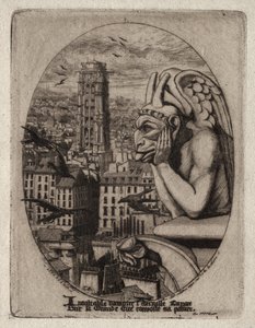 巴黎蚀刻：石像鬼，1853年。