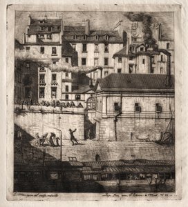 巴黎的蚀刻版画  停尸房 作者 查尔斯·梅里昂
