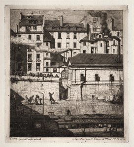 巴黎的蚀刻版画  停尸房 作者 查尔斯·梅里昂
