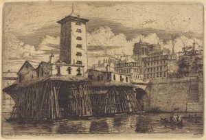 巴黎圣母院泵房（La Pompe Notre-Dame）。 作者 查尔斯·梅里昂