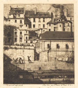 巴黎停尸房（La morgue, Paris）。 作者 查尔斯·梅里昂