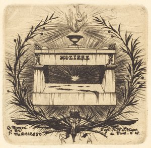 莫里哀墓，位于巴黎Père-Lachaise公墓内