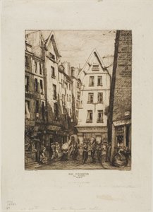 巴黎皮鲁埃特大街（Rue Pirouette aux Halles 作者 查尔斯·梅里昂