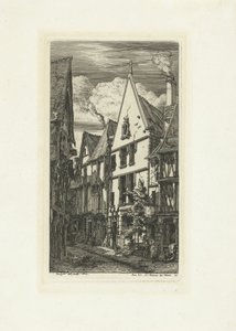 布尔日的 Rue des Toiles 街
布尔日的 Toiles 路 作者 查尔斯·梅里昂