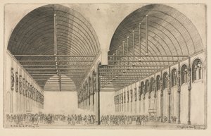 正义宫的前厅，巴黎，1855年。 作者 查尔斯·梅里昂