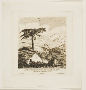 老兵的茅草屋，阿卡罗阿，1845 年 作者 查尔斯·梅里昂