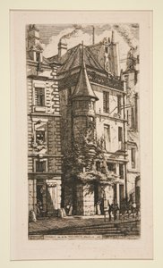 Tourelle，Rue de la Tixeranderie（带塔楼的房屋，Rue de la Tixeranderie） 作者 查尔斯·梅里昂