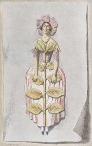 Pervenche Desséchée，来自Les Fleurs Animées，1847。