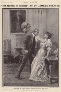 英国演员乔治·亚历山大 (George Alexander) 和艾琳·范布鲁 (Irene Vanbrugh) 在伦敦圣詹姆斯剧院 (St James