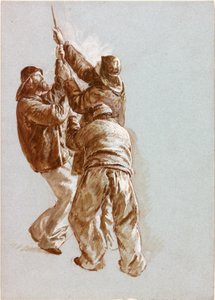渔民拖绳（bodycolour） 作者 查尔斯·纳皮尔·海米