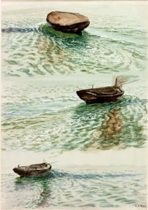 三个丁字裤（身体彩色和纸上水彩） 作者 查尔斯·纳皮尔·海米